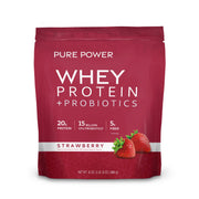 Dr. Mercola Pure Power Whey bottle showcasing protein powder for recovery