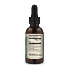 Pouring Dr. Mercola Saw Palmetto Liquid Drops for easy dosing