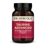 Dr. Mercola Taurine Advanced bottle supports healthy blood flow and digestion.