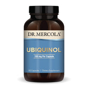 Dr. Mercola Ubiquinol bottle ready for daily energy support.