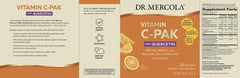 Dr. Mercola Vitamin C-PAK dissolving in water to create a zero sugar orange drink