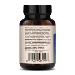 Ingredient panel showing zinc glycinate and selenium for balance.