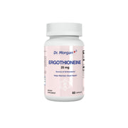 DR.MORGAN Ergothioneine supplement bottle front showing premium antioxidant support