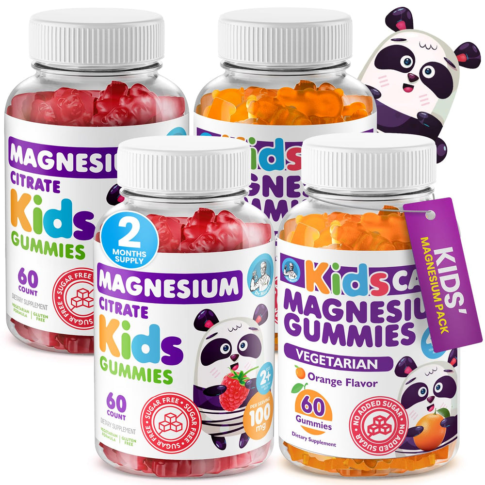 DR. MORITZ Calm Magnesium Gummies orange bottle for kids calming evenings