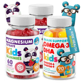 DR. MORITZ Calm Magnesium Gummies for Kids bottle promoting after-school unwinding.