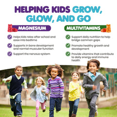 DR MORITZ Kids Multivitamin Gummies bottle highlights essential nutrients