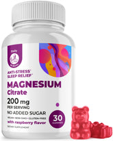 DR. MORITZ Magnesium Citrate Gummies raspberry bottle for easy daily relaxation.
