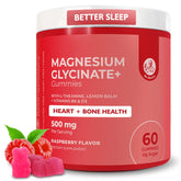 DR. MORITZ magnesium glycinate gummies bottle with raspberry flavor for daily relaxation.