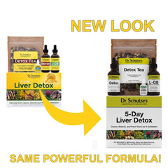 Dr. Schulze's 5-Day Liver Detox daily pack ready for a rapid start.