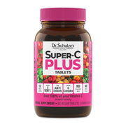 Dr. Schulze's Super-C Plus bottle front shows branding and daily support in the packaging.