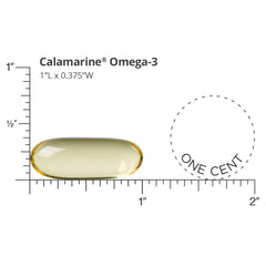 Dr. Sinatra CalaMarine softgels closeup highlighting odor-free, easy-to-swallow capsules.