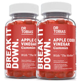 Dr. Tobias Apple Cider Vinegar Gummies bottle front for convenient daily wellness.