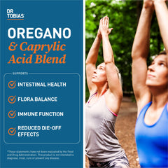 Dr. Tobias capsules in hand illustrate convenient gut health supplementation