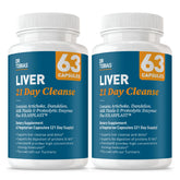Dr. Tobias Liver 21 Day Cleanse bottle with capsules for daily detox support