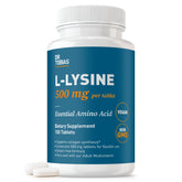 Dr. Tobias L-Lysine 500 mg tablets front view for daily wellness.