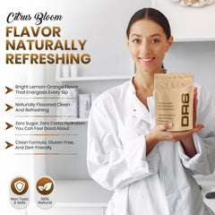 DR8 powder being used by an athlete during a workout for hydration