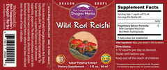 Dragon Herbs Wild Red Reishi Drops pour for easy dosing and rituals with focus.