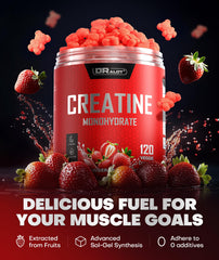 Dralot Creatine Gummies on-the-go pack for quick pre-workout fuel.