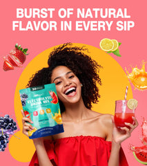 Dralot Juicy Splash natural flavors label highlights sugar-free, vegan, keto-friendly ingredients.