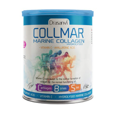 Drasanvi COLLMAR marine collagen vanilla bottle for daily skin and joint support.