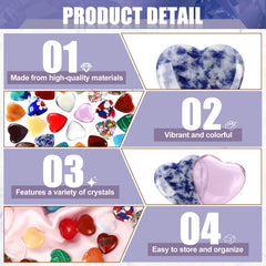Draupnir crystal color variety image displaying 20 color options for decor and energy