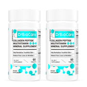 DrBioCare Collagen Peptides for Women bottle with capsules highlighting daily beauty support.