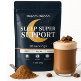 Dream Cocoa bottle and pour for a soothing night routine.
