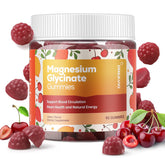 DREAVIO magnesium glycinate gummies bottle showcases a calming nighttime ritual.