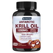 DRFOSTER Krill Oil 1200mg softgels support heart and brain health.