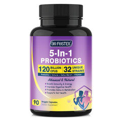 DRFOSTER probiotics bottle front view for daily digestive support.