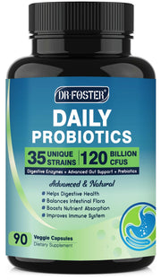 DRFOSTER probiotics bottle promotes gut balance and health