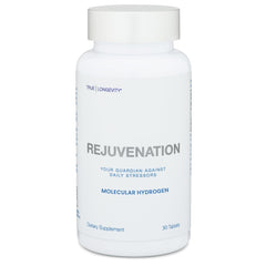 DRINK HRW Rejuvenation packaging demonstrates a convenient daily wellness routine.