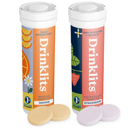 Drinklits orange daily hydration tablets in bottle for on-the-go refreshment
