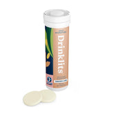 Drinklits tableta-electrolitos-ginger-lima se disuelve fácilmente en agua para hidratación rápida.