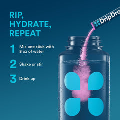 DripDrop Bold Lemon packet for light, citrus hydration after activity