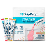 DripDrop lemon-lime sugar-free hydration packets for quick electrolyte refreshment