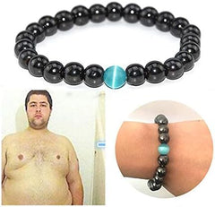 Drkao blue magnetic bracelet displayed on wrist with modern design