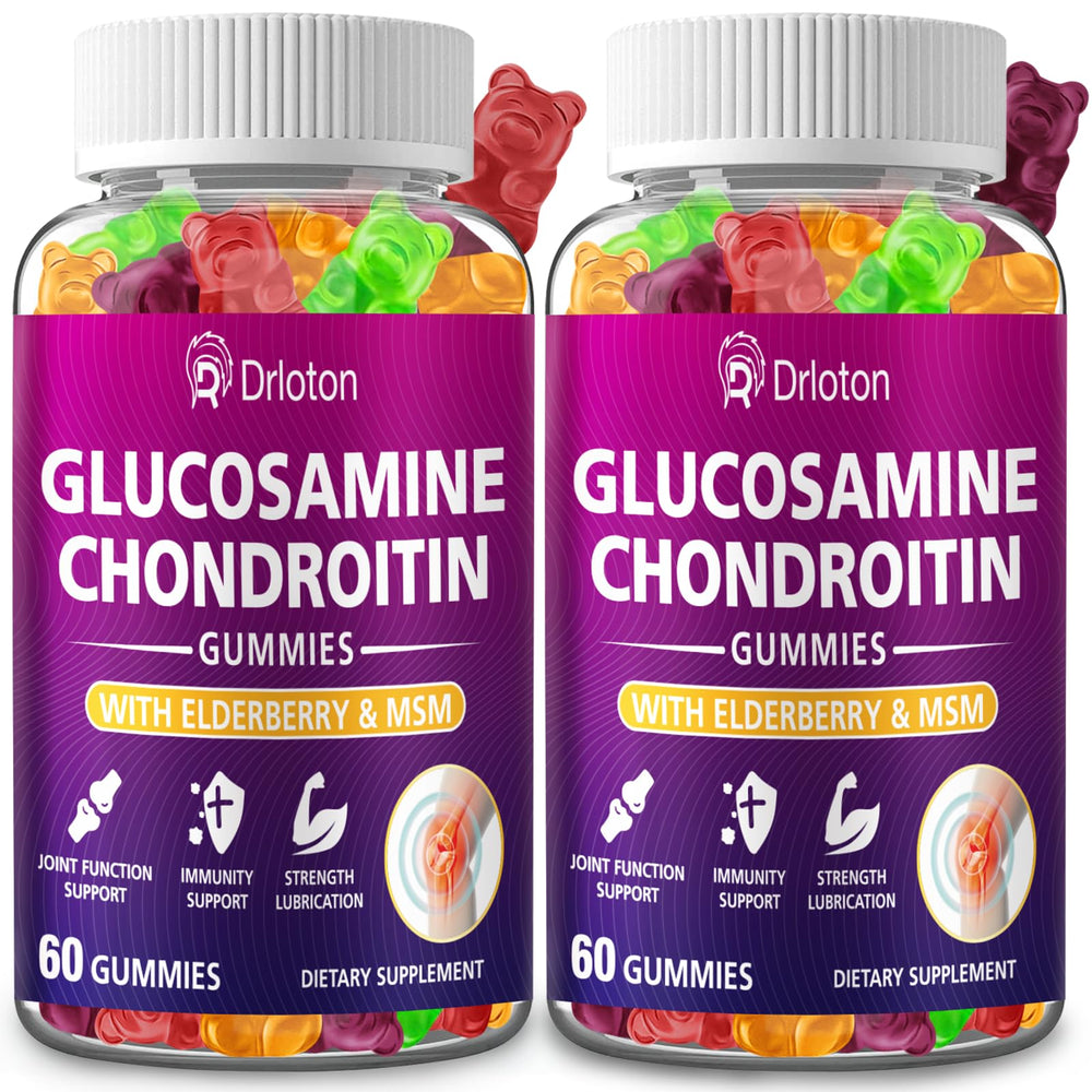 Drloton glucosamine chondroitin gummies bottle for convenient daily joint support