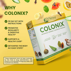 DrNatura Colonix capsules in a daily vegetarian detox routine