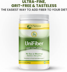DrNatura Unifiber two-pack front, convenient daily fiber for consistency.