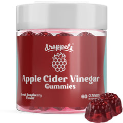 Droppels Apple Cider Vinegar Gummies bottle for a convenient daily wellness boost.