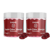 Droppels Apple Cider Vinegar Gummies bottle with raspberry flavor for daily digestion support