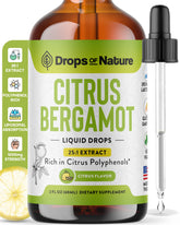 Drops Of Nature Citrus Bergamot Extract bottle for daily heart wellness