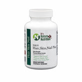 Dr's Nature & Nutrition Hair, Skin & Nails Plus bottle—daily beauty support for hair, skin, and nails.