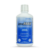 Drucker Labs intraMAX bottle with peach mango flavor for convenient daily nutrition.