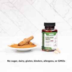 Druvita Blood Sugar Smarts label details with key ingredients for informed use