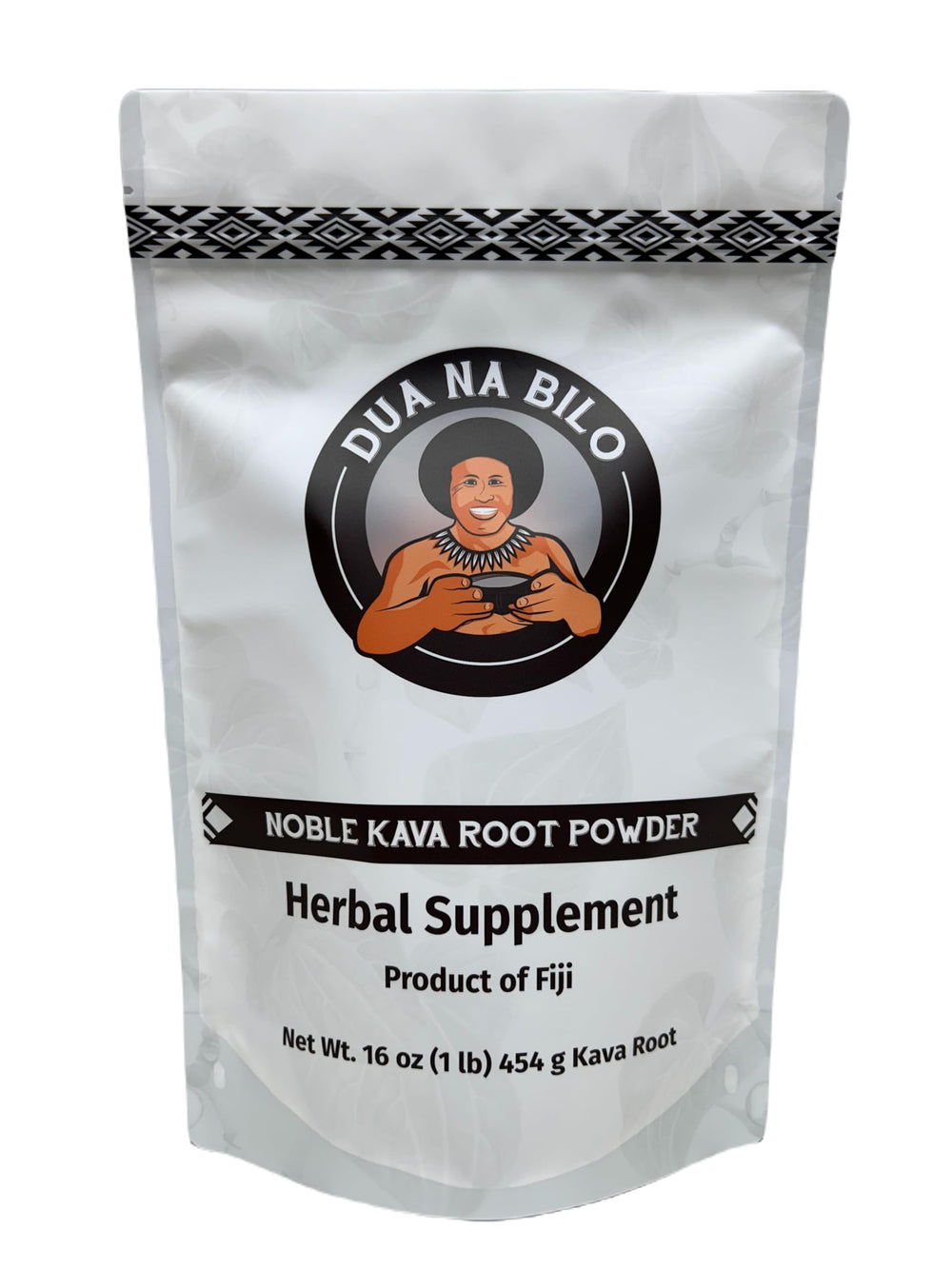 Dua Na Bilo Noble Fiji Kava powder bottle for premium relaxation rituals.