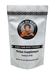 Dua Na Bilo Noble Fiji Kava powder bottle for premium relaxation rituals.