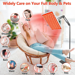 DUGSDG 660nm red light LEDs for deep skin exposure and enhanced look of texture.