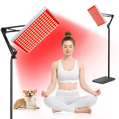 DUGSDG red light therapy lamp front view for whole-body wellness and facial rejuvenation.